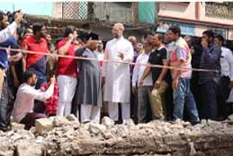 Asaduddin Owaisi Inspected Nala Widening Works In Old City