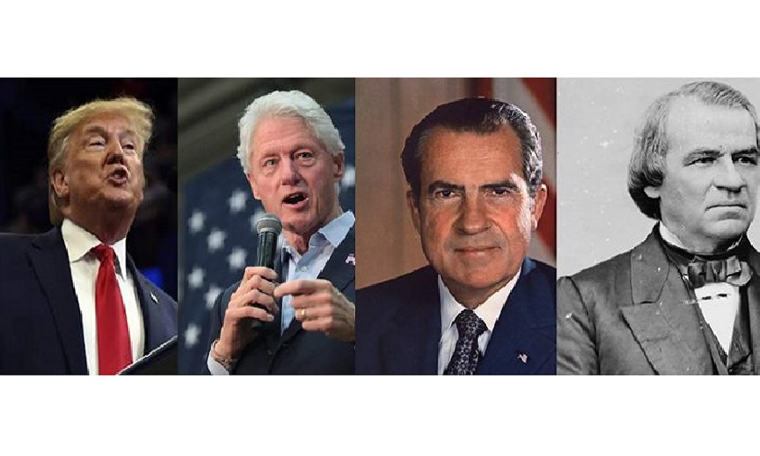 The three impeached Presidents of the USA