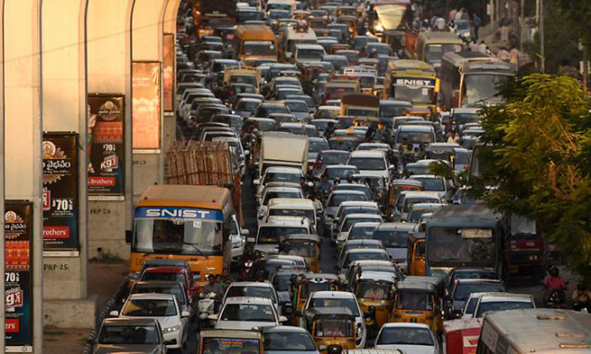 Vehicle population cause of concern for Hyderabad