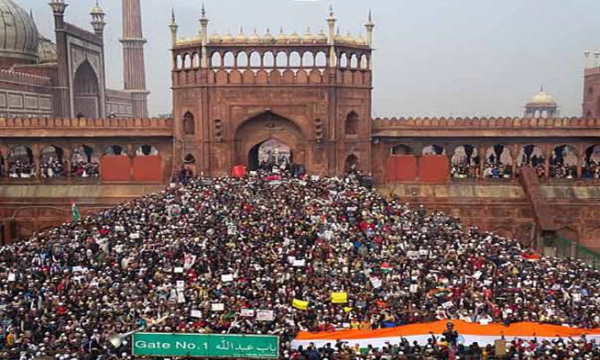 Thousands protest against citizenship law near Jama Masjid