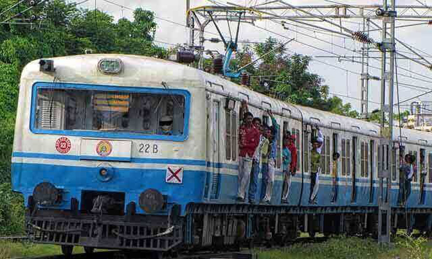 Two killed as MMTS train hits them while crossing track