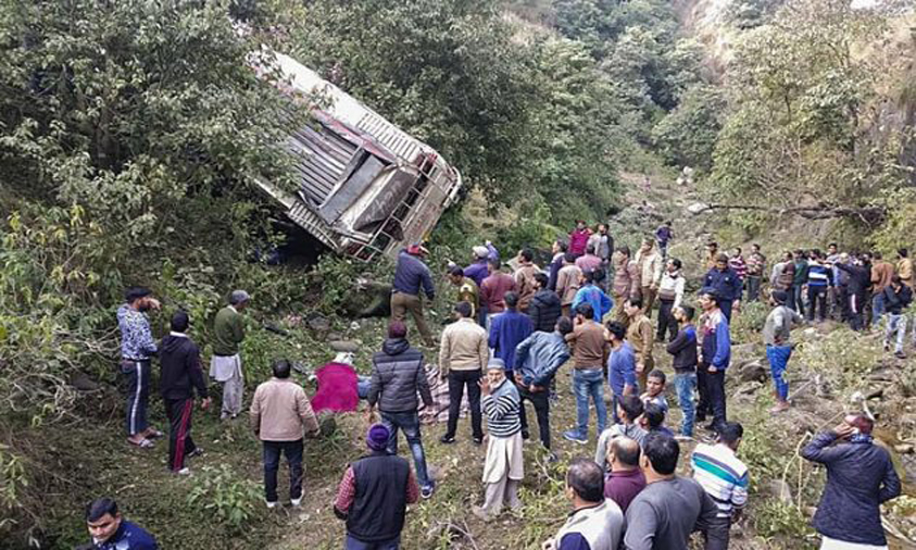 Seven killed, 24 injured as bus falls into gorge in Rajouri