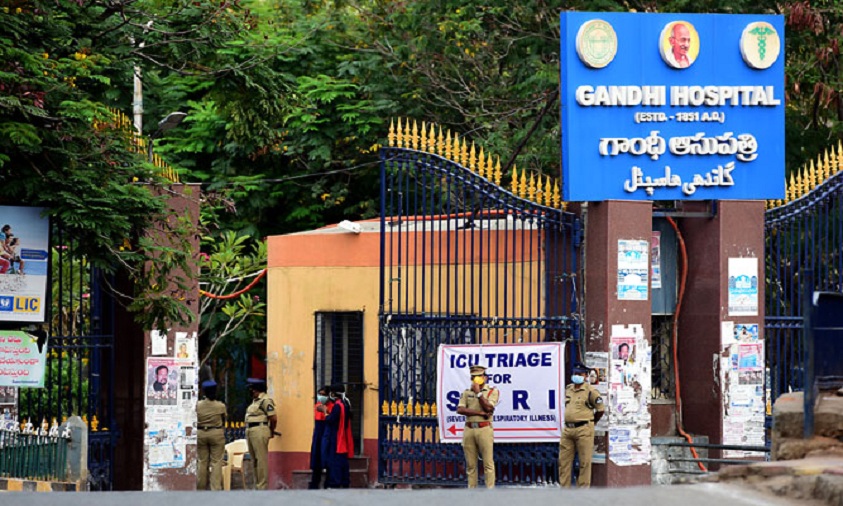 Security beefed up at Gandhi Hospital in Hyderabad