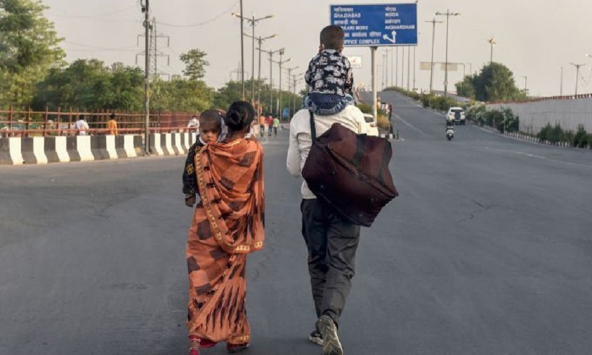 Migrant worker walking from Maharashtra to MP gives birth