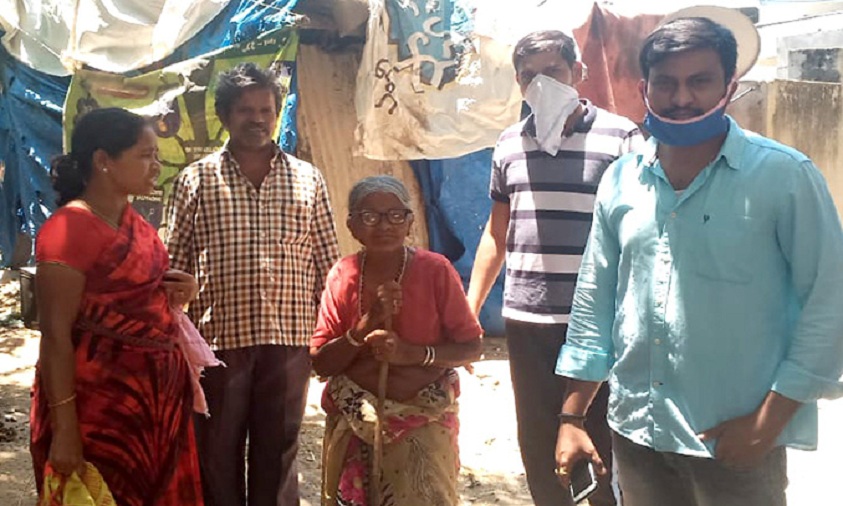 Mom treks 130 km to meet son stranded in Hyderabad