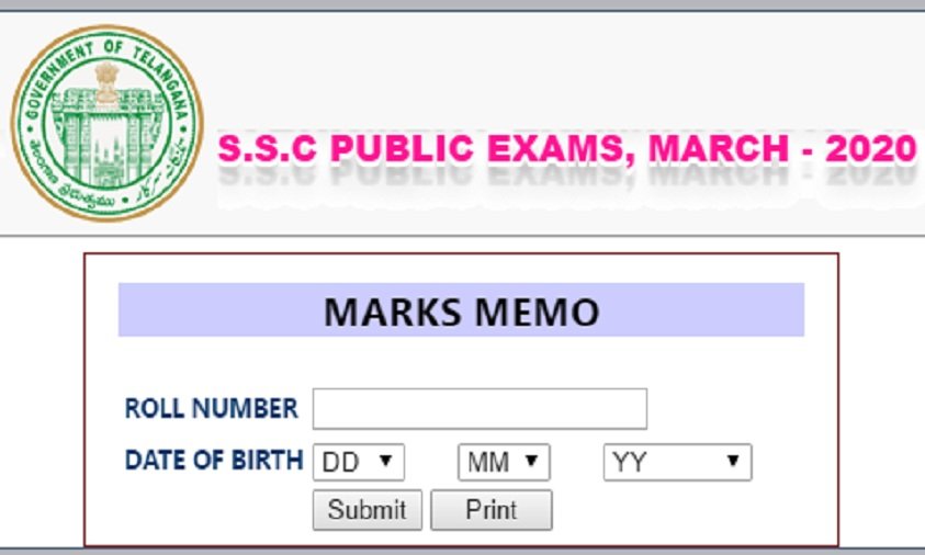 Telangana SSC Reults 2020 Released Online