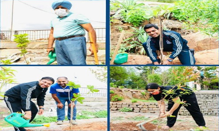 Haritha Haram Program Is Conducted At Dr. MCR HRD Institute