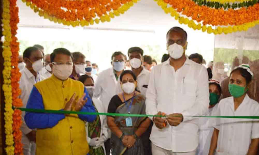Harish Inaugurates 100 Beds Of Covid Hospital In Siddipet