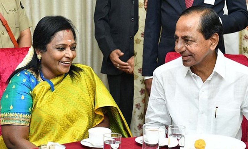 KCR Meets Guv, Talks 3 MLC Posts, Secretariat, Corona Cases