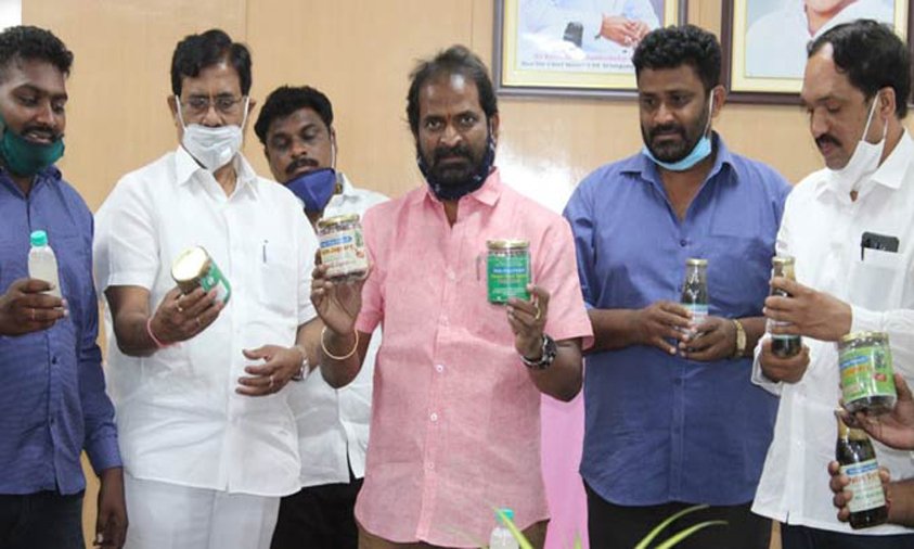 Srinivas Goud Launches Jeelugu Neera