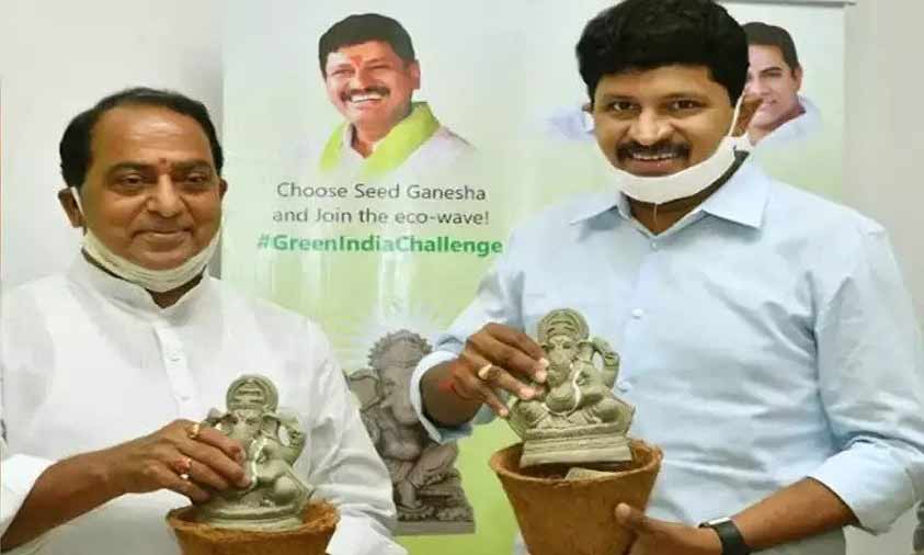 MP Santhosh Kumar Launches Eco-Friendly Seed Ganesh
