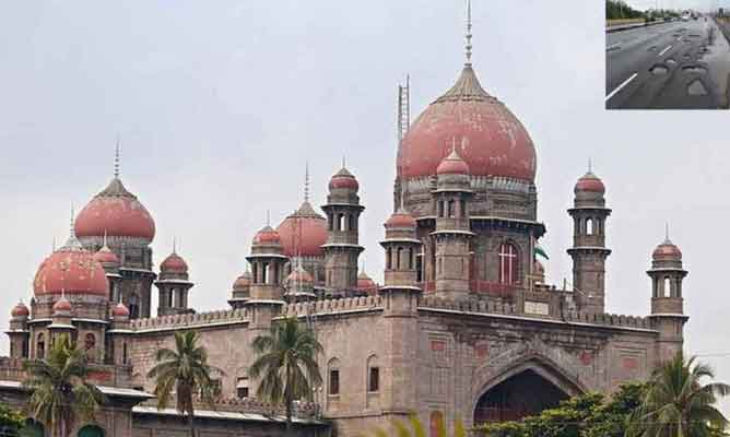 HC Slams GHMC Over Bad Condition of Roads