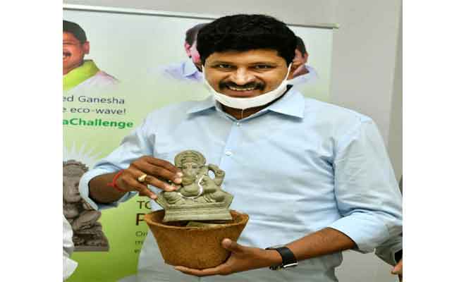 Use Seed, Green Ganesha Idols: MP Santosh