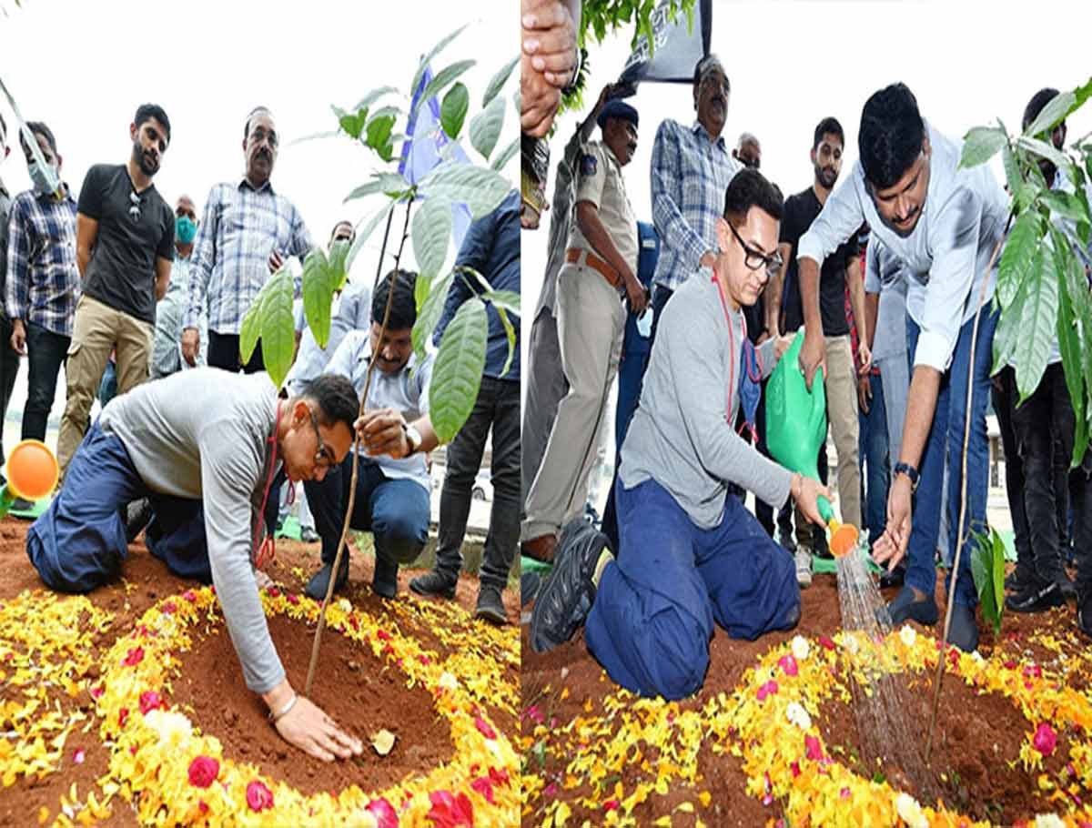 Actor Aamir Khan Participates In Green India Challenge
