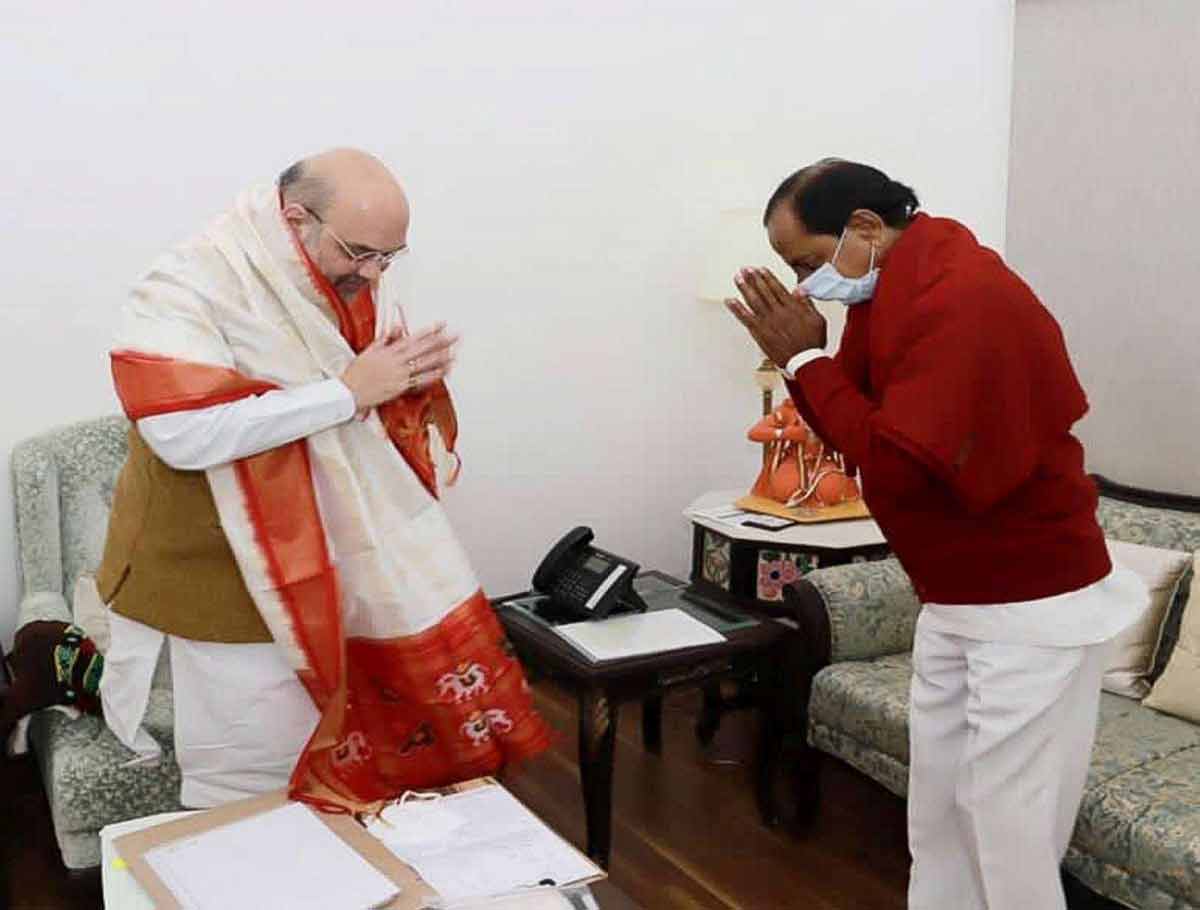 CM KCR Calls on Union Home Minister Amit Shah