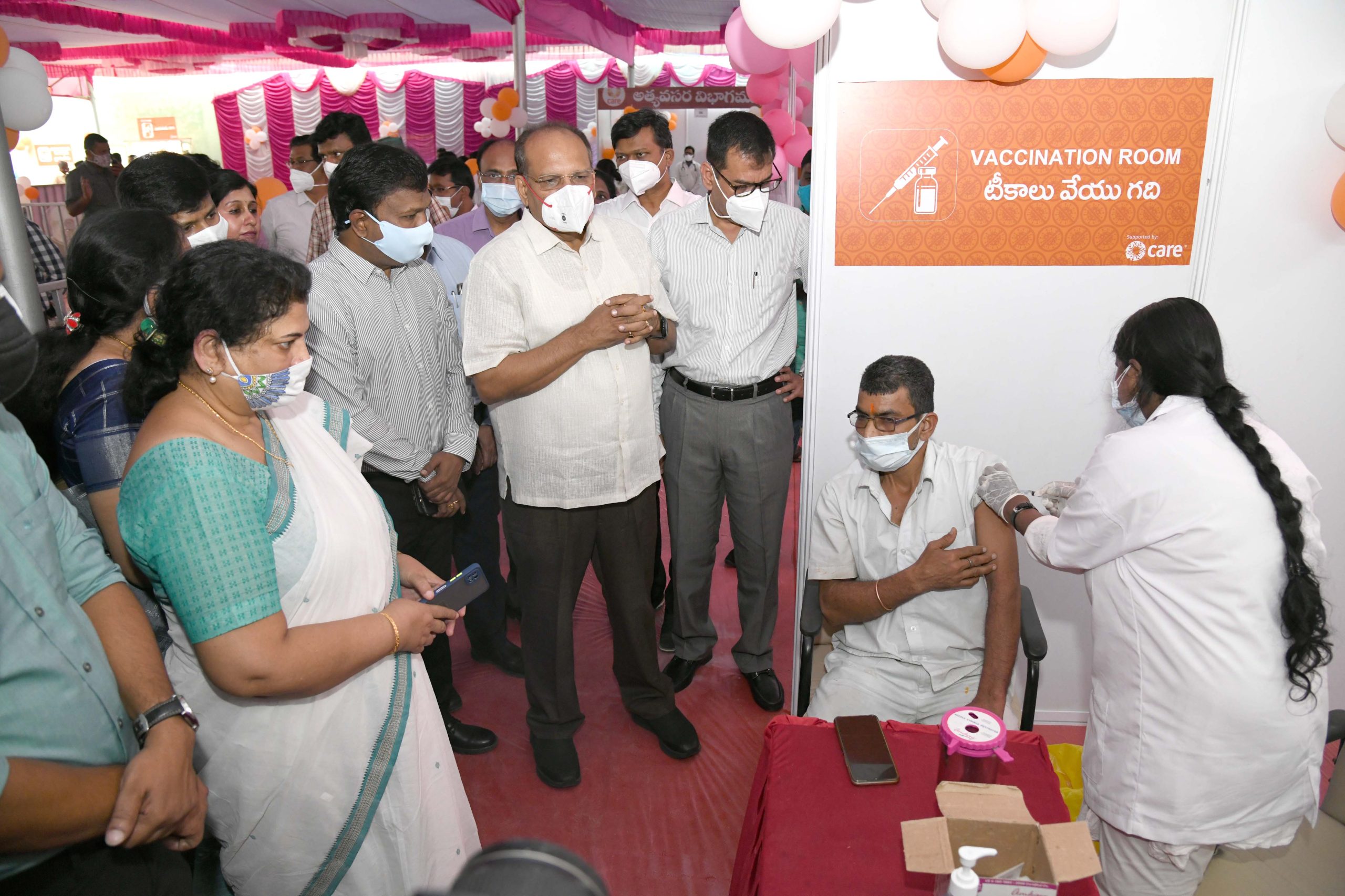 Hyderabad: Somesh Kumar Inaugurates Mega Vaccination Centre