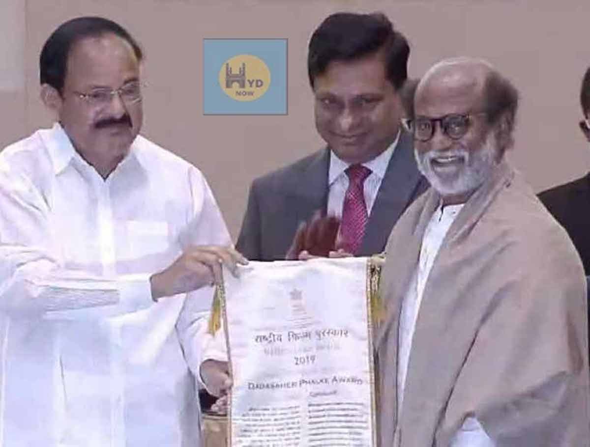 Venkaiah Naidu Honours to Rajinikanth with Dadasaheb Phalke Award