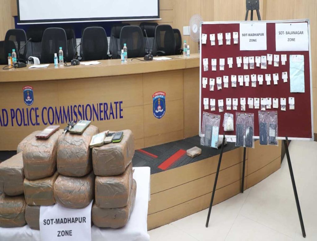 Cyberabad police busts drugs racket