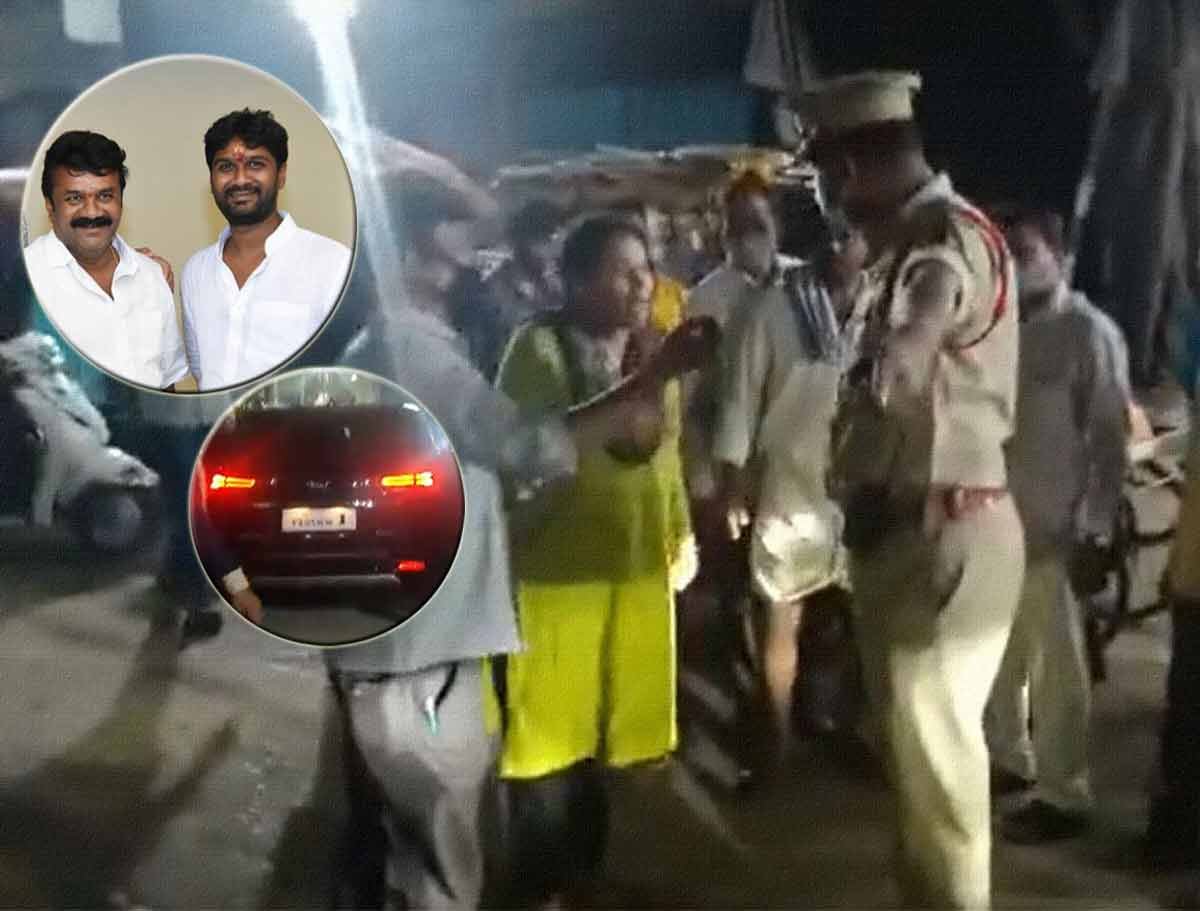 Talasani Srinivas Son’s Car Hits A Man