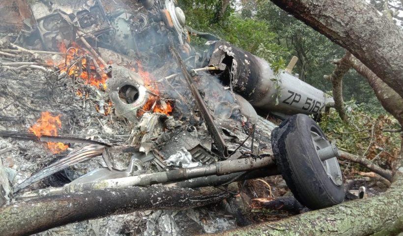 Defence Chief Gen Rawat Chopper Crash Kills 5