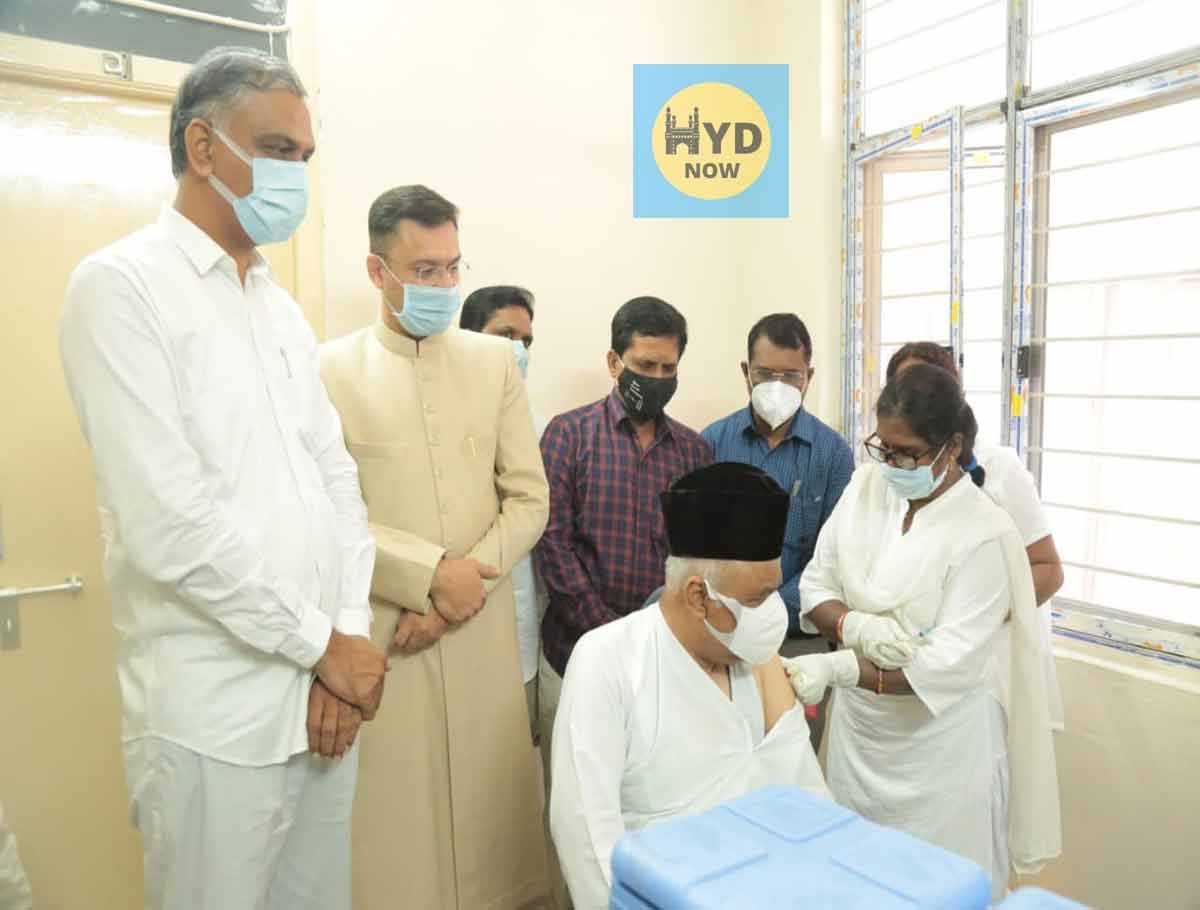 Harish Rao Launches Booster Dose of Corona Vaccine at Charminar