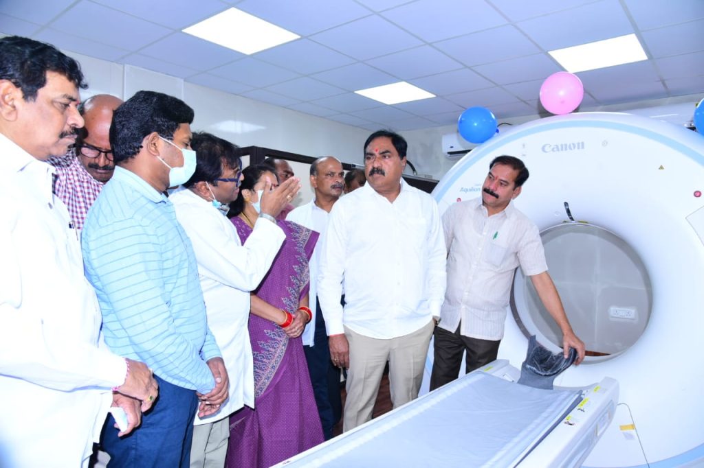 Dayakar Rao Inaugurates CT Scan Machine In MGM Hospital