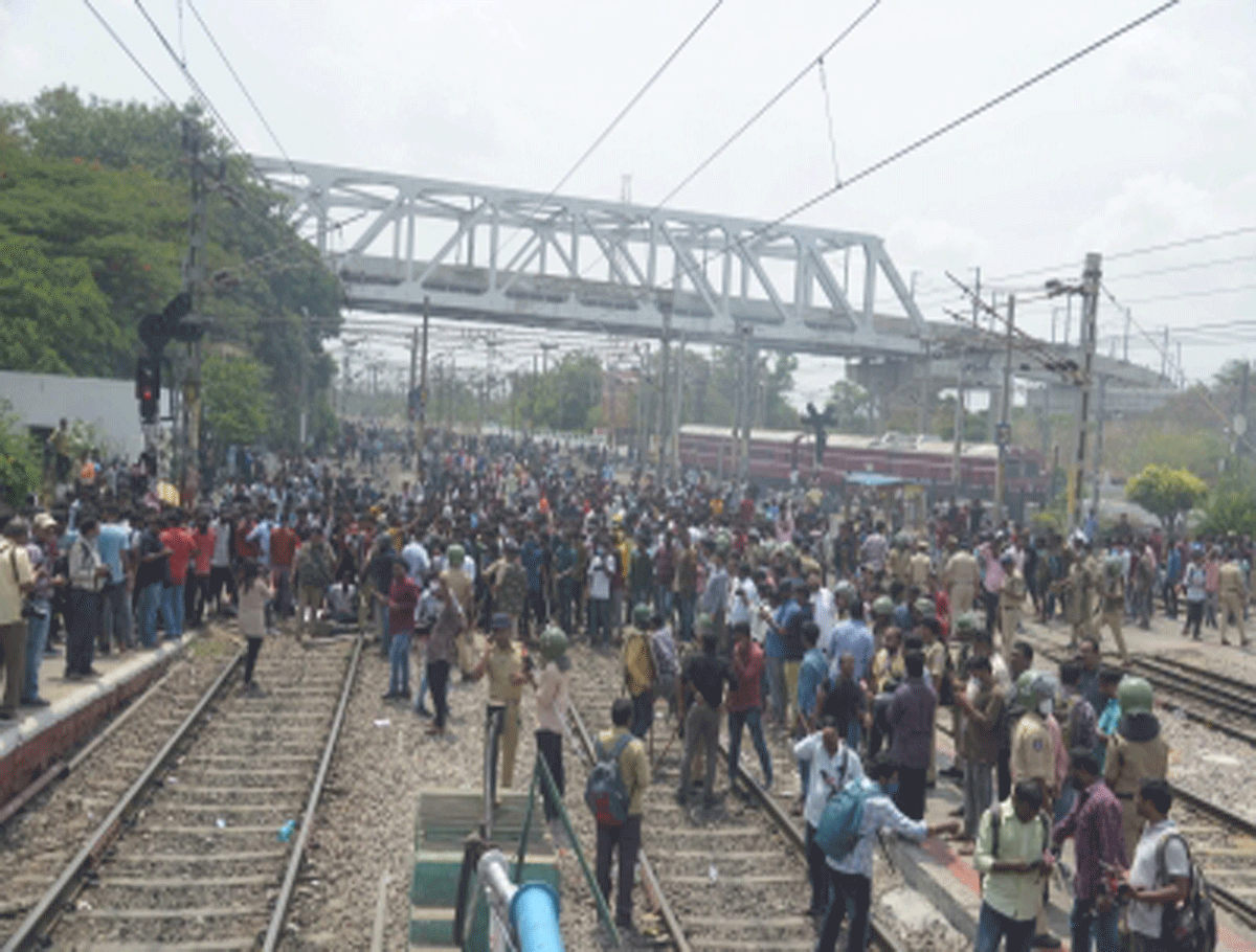 Six Trains Cancelled Due To Secunderabad Violence