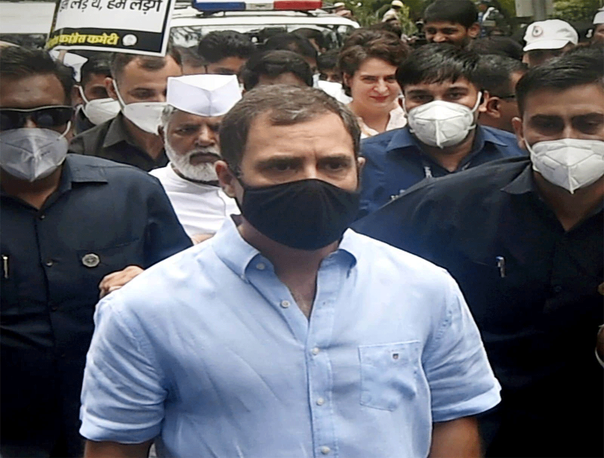 Rahul Gandhi Reaches ED Office for 5th Day