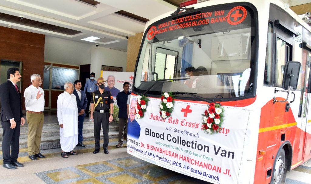 Biswabhusan Harichandan Launches RCS Blood Collection Vans