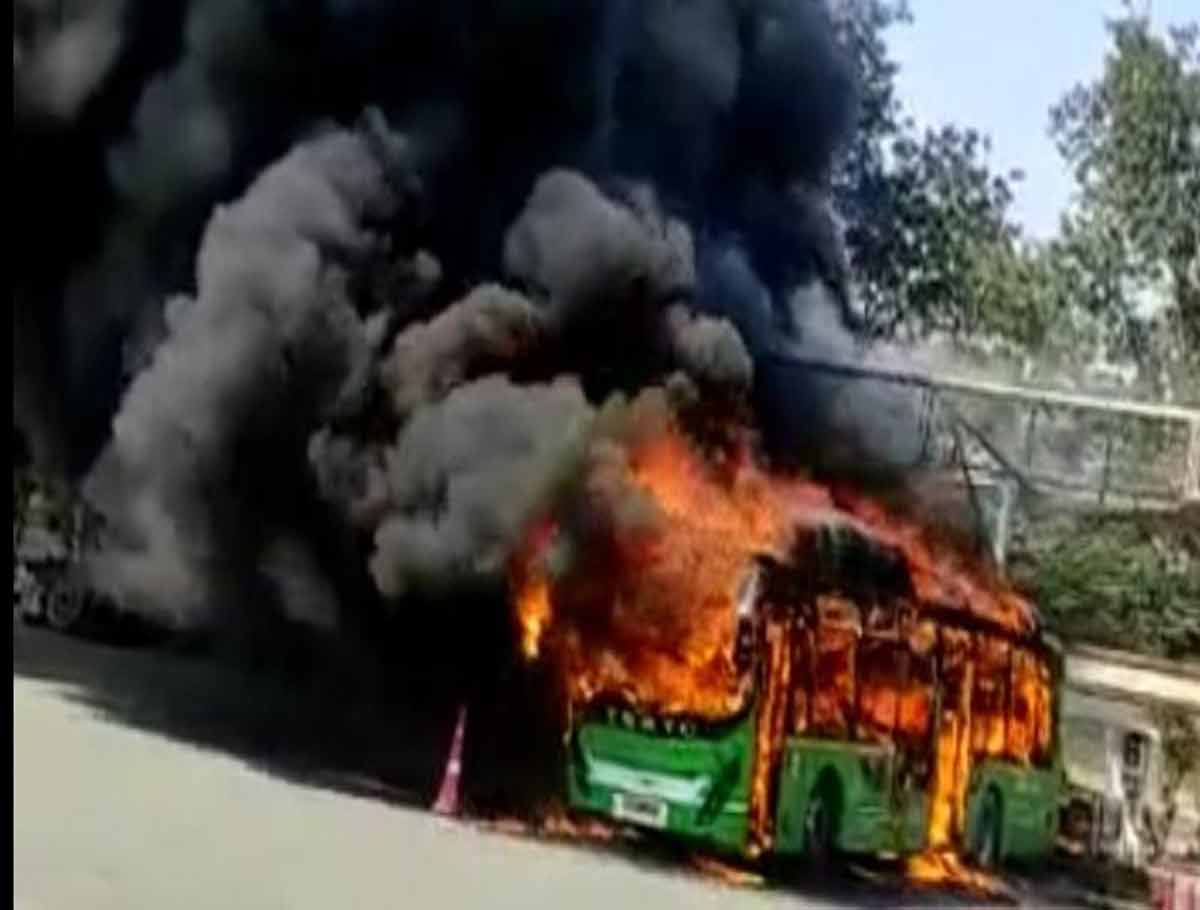 TSRTC Bus Catches Fire at Jubilee Bus Station