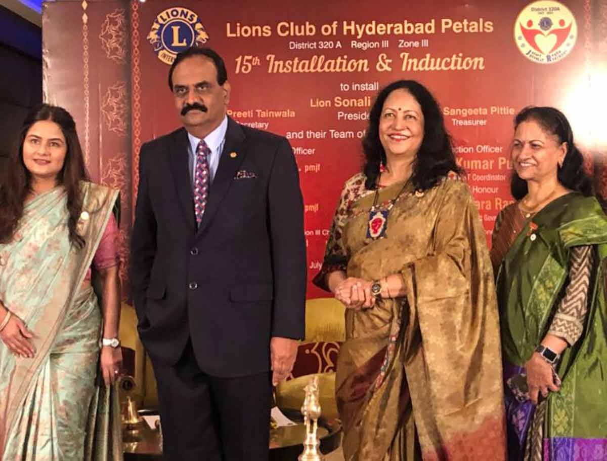 All Women’s Lions Club- Hyderabad Petals installation held