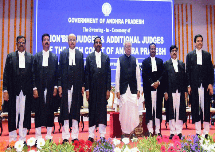 AP Governor Administers Oath to New judges of HC