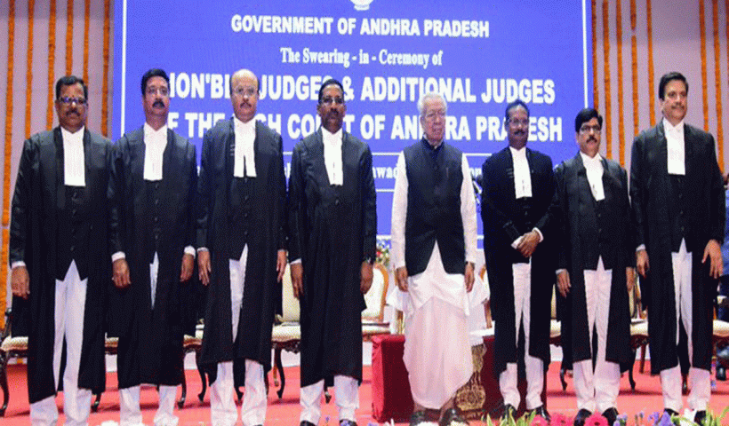 AP Governor Administers Oath to New judges of HC
