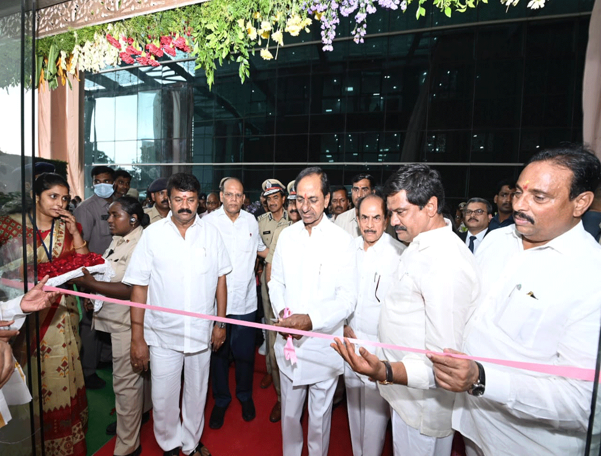 CM KCR Inaugurated Police ICCC