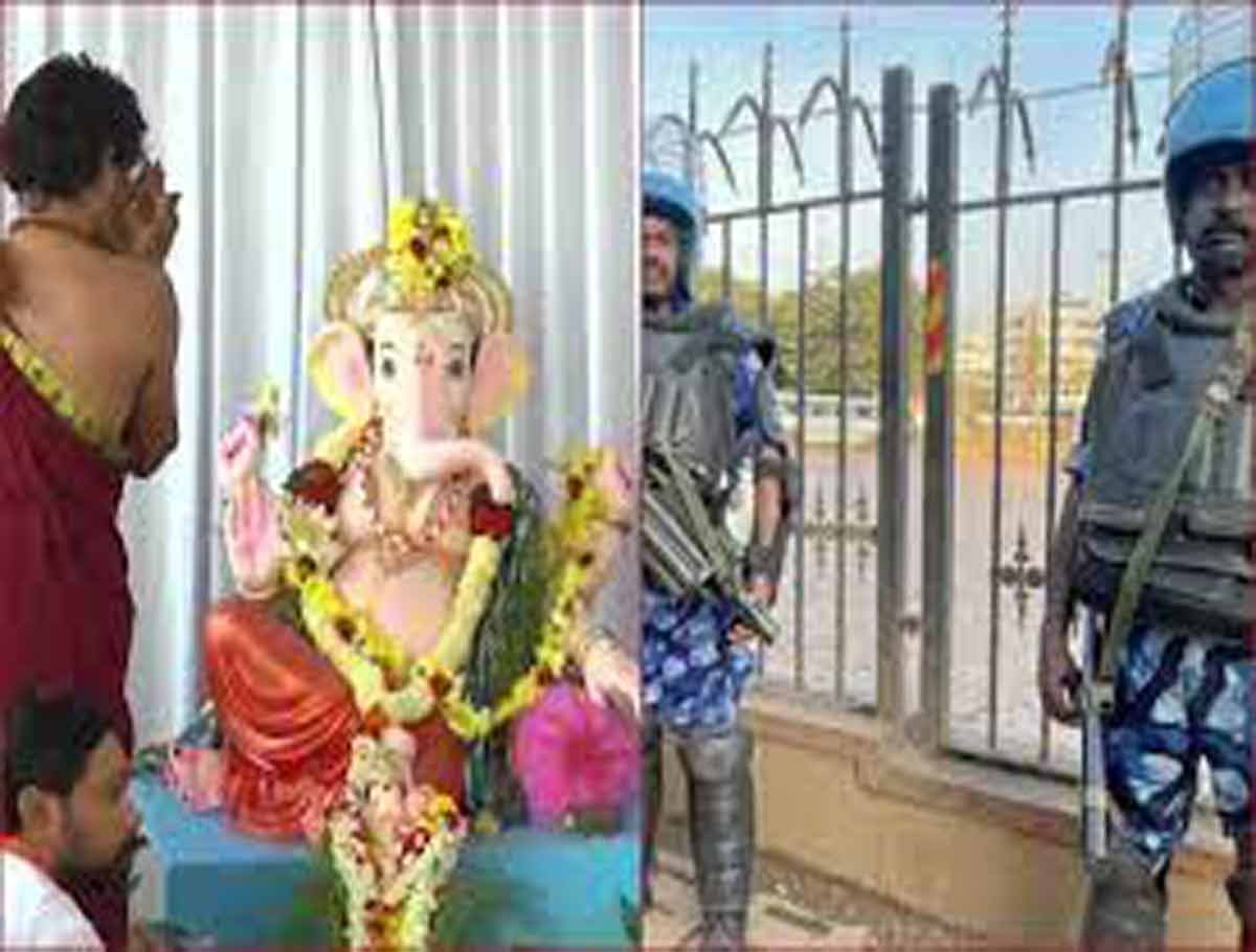 Tight Security for Ganesh Shobhayatra