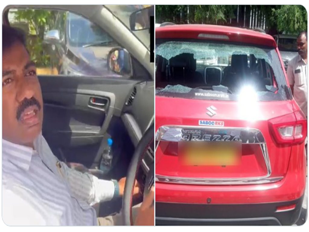 TRS leader car parked in front of Amit Shah's cavalcade, see what his security did