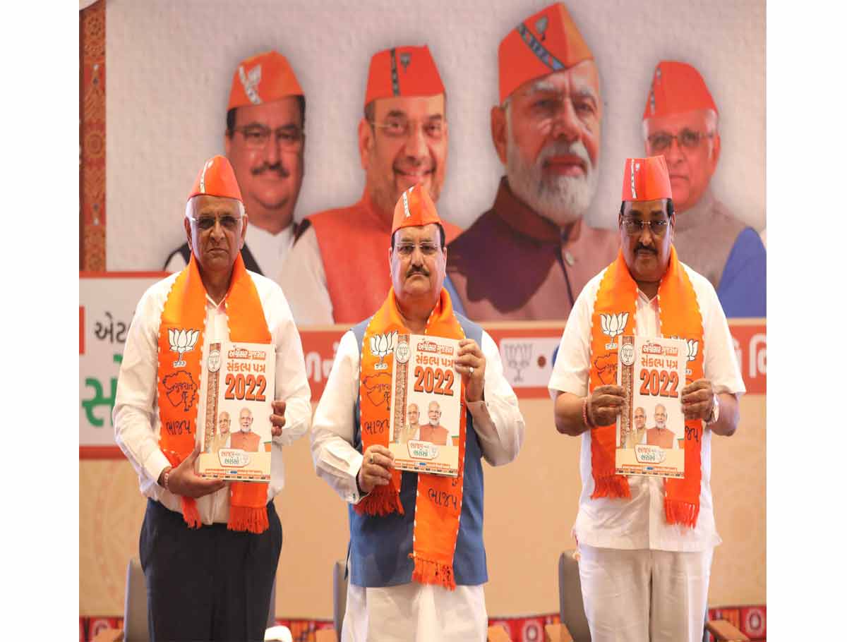 BJP Promises 20 Lakhs Jobs, Releases Manifesto for Gujarat Elections