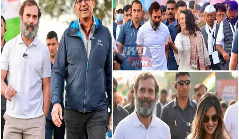 Watch: Celebs join Rahul Gandhi’s Bharat Jodo Yatra