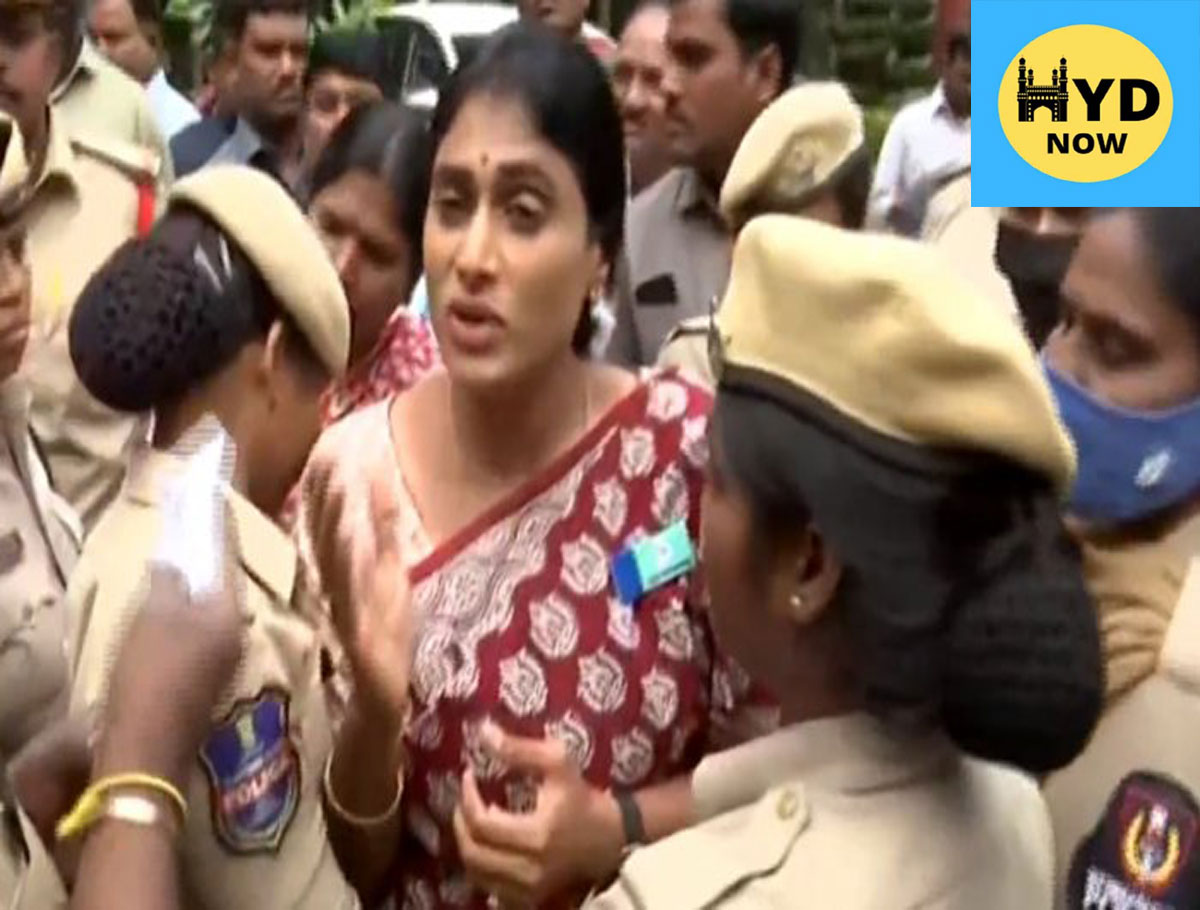 Police Detained Sharmila For Attempting Gherao TSPSC