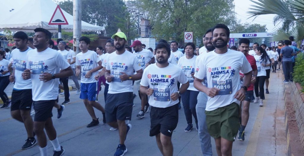 Hyderabad: More Than 3,000 Runners Participated in JITO Ahimsa Run