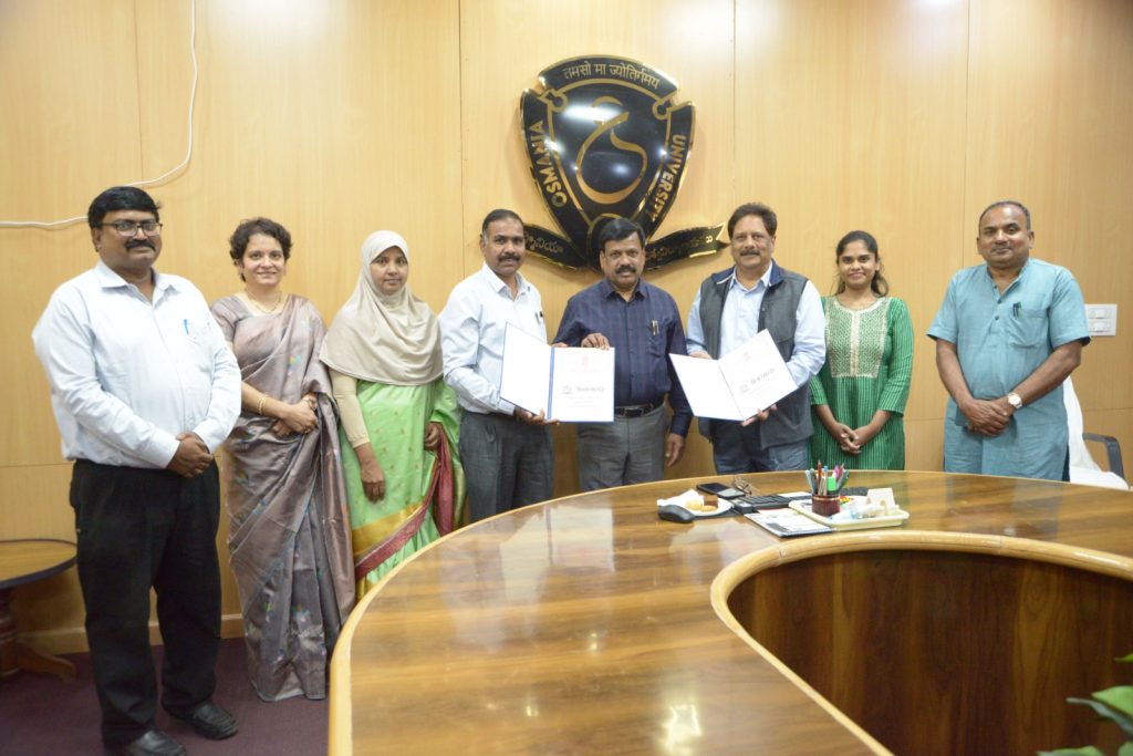 MoU Singned Between Dept of Microbiology and Sri BioAesthetics at OU