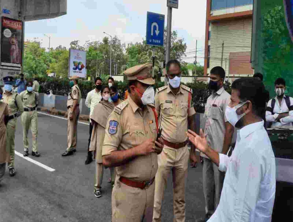 Hyderabad Police Stops Revanth Reddy from Visiting Secretariat