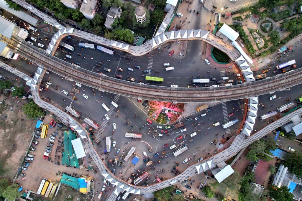 Minister KTR Inaugurates Skywalk at Uppal