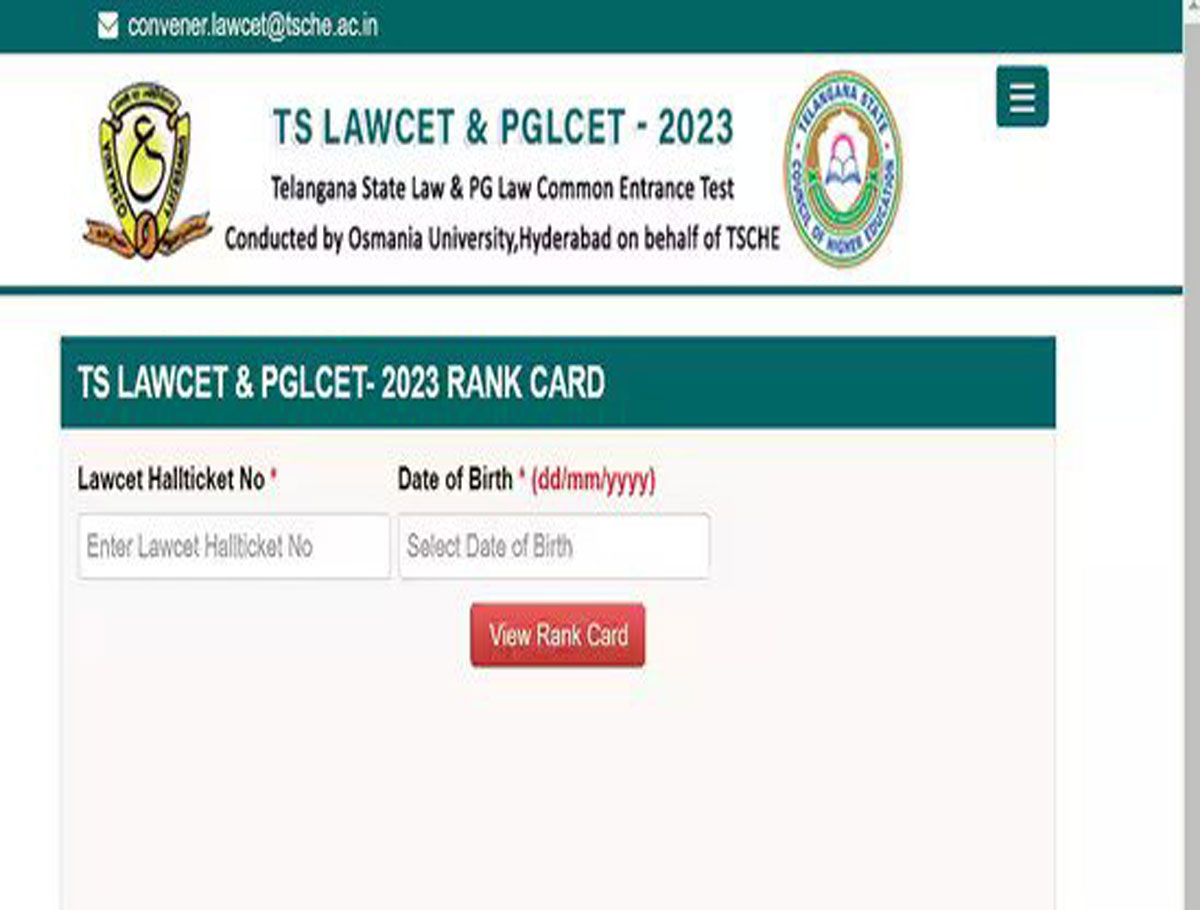 TS LAWCET And PGLCET Results 2023 Declared