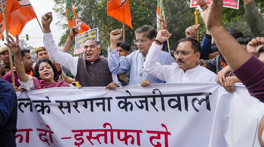 BJP Demands Resignation of Arvind Kejriwal