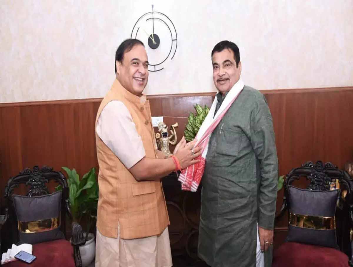 Assam CM Himanta Biswa Sarma Meets Nitin Gadkari