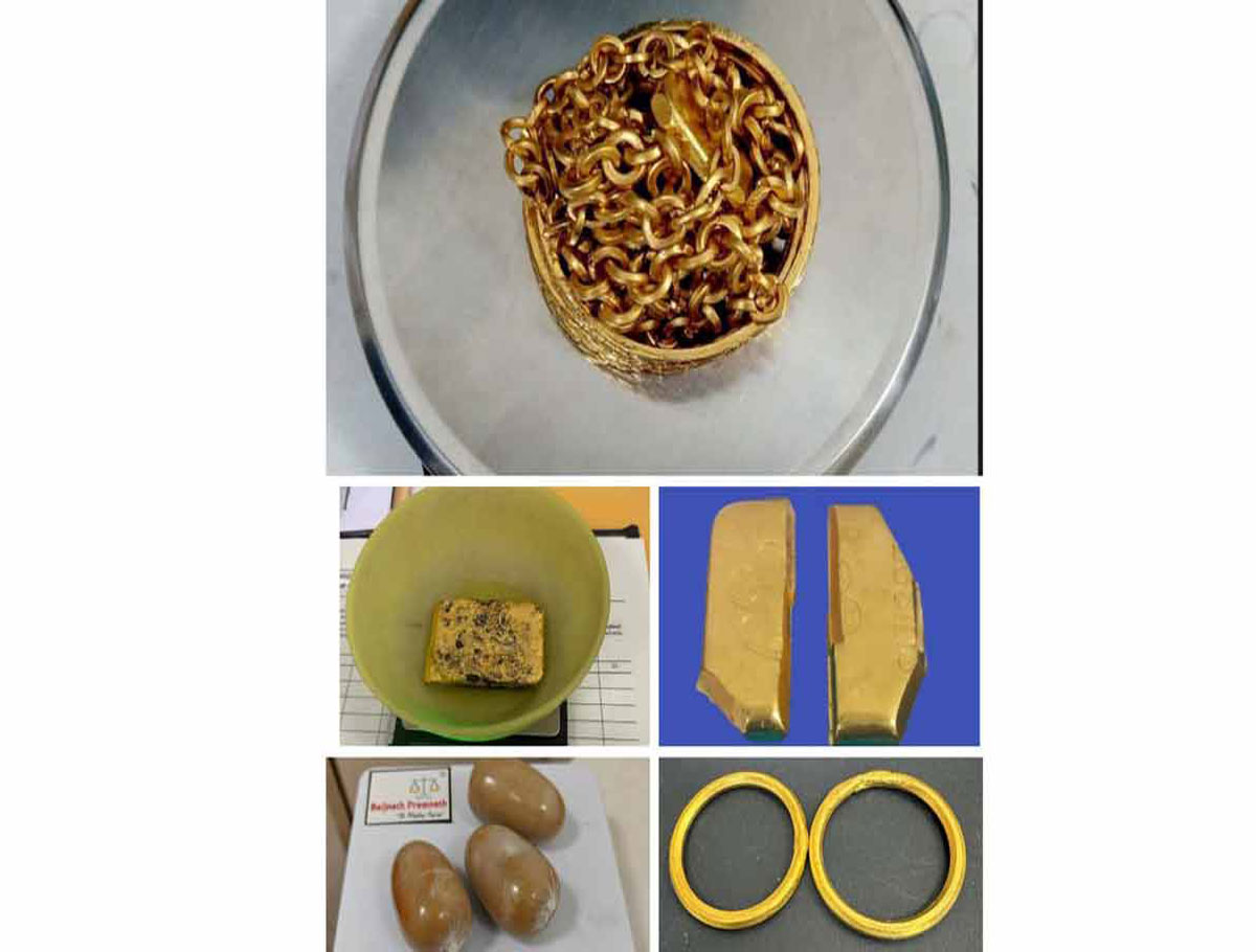 Gold Worth Rs. 1.27 Cr Seized At Hyderabad Airport