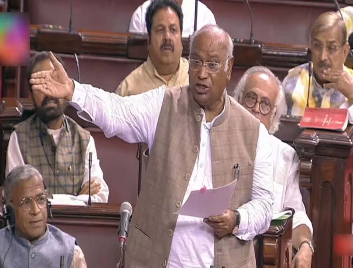 Kharge Accuses PM Modi of Tarnishing Democracy by Not Speaking in Parliament