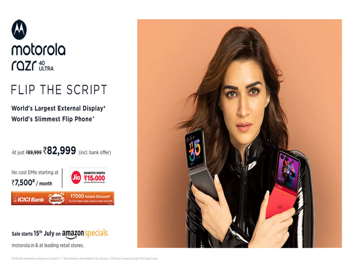 Motorola Announces Actress Kriti Sanon as their Brand Ambassador