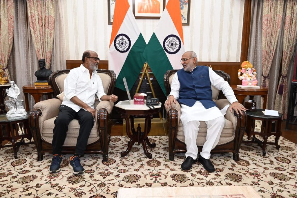 Actor Rajinikanth Meets Jharkhand Governor